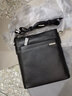 七匹狼男包真皮单肩包商务休闲男士头层软牛皮斜挎包生日七夕礼物送男友 黑色【官方直售】24*6*26.5cm 实拍图