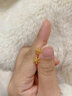中国黄金（CHINA GOLD）雪花黄金耳钉女款足金耳环养耳洞耳饰品情人节生日礼物送女友老婆 【今/次日达】雪花耳钉【一对】约0.7g 实拍图