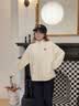 名创优品（MINISO）摇粒绒外套女秋冬季2026年新款潮流冲锋内胆衣服抓绒保暖女士夹克 【420G重磅奥粒绒】米白色(爱艺心胸标) 加厚 M 160 (体重105-125斤) 实拍图