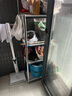 极凡客厨房用具置物架落地不锈钢厨具锅夹缝收纳架可带轮移动货架 宽35长40高120 四层 实拍图