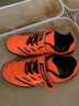 回力童鞋儿童足球鞋2025春季新款男童碎钉软底防滑训练鞋学生运动鞋 桔黑 34码 内长约22.5cm 实拍图