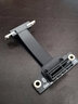 Gelinktec pciex1延长线电脑网卡声卡竖装转接线PCIe3.0连接双向弯头90度10厘米 黑色 PCIE X1竖装双向90度 5cm 实拍图