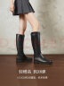百丽长筒骑士靴女商场同款简约舒适显瘦女靴加绒3FT72DG3 黑色-绒里 38 晒单实拍图