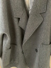 伊芙丽西装领设计感茧型小个子双面羊毛呢大衣女2023秋装气质外套 深灰 155/80A/S  106-116斤 晒单实拍图