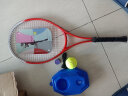 英辉（INVUI）网球拍初学者训练拍网球回弹训练器带线网球，手胶，拍包，魅力红 实拍图