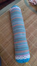 清茉圆形颈椎枕头非修复颈椎专用纯棉老粗布荞麦壳皮护颈枕圆柱硬枕芯 天蓝条纹  大号 42x10cm 实拍图