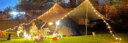 原始人（The Primitive） 户外露营灯野营照明氛围天幕帐篷灯串led超长续航装饰用品串灯带 10米80灯-白色磨砂球（电池款） 实拍图