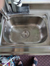高冈水槽304加厚不锈钢洗菜盆大单槽洗碗厨房水池家用淘菜洗菜盆菜池 单槽48X35+冷热龙头+下水配件 实拍图