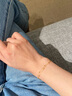 中国黄金（CHINA GOLD）满天星18K金手链女彩金转运珠生日礼物女送女友老婆结婚纪念实用 【京速达】18k双层圆珠手链 实拍图