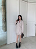 范思蓝恩懒人三件套 西装套装正装外套女职业通勤西服24FS11075 燕麦奶色半身裙 M 实拍图