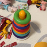 宝贝趣 叠叠乐婴儿套圈玩具音乐不倒翁彩虹套圈0-1-3岁早教玩具六一儿童节礼物 实拍图