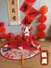 戴维贝拉（DAVE＆BELLA）Hello Kitty联名戴维贝拉女童连衣裙秋冬童装国风裙子 实拍图