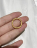 中国黄金（CHINA GOLD）樱花黄金戒指女足金古法素圈对戒婚戒520情人节礼物送女朋友老婆 9#樱花戒指约1.1g*甄选礼盒 实拍图