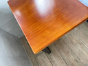 柏事达全实木电脑桌台式书桌家用学习桌书房办公长桌游戏桌子定制 胡桃木色【5公分新西兰实木】 长100宽60高75【真实木 无贴皮】 实拍图