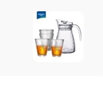 乐唯诗（NERVISHI） 玻璃杯锤纹玻璃水杯家用牛奶杯果汁杯高颜值水杯简约茶杯饮料杯 【锤炼纹】1壶4杯 实拍图