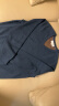 鄂尔多斯1980【可机洗针织】男装精纺V领装饰双提羊绒衫 1980蓝 175/96A/L 晒单实拍图