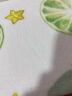 好孩子（gb）婴儿毛毯秋冬新生儿盖毯子法兰绒毯儿童小孩幼儿园盖被 鲜果派对法兰绒毯绿色*450G 实拍图