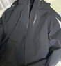 即势 美式冲锋衣男三合一外套男秋冬季户外登山防风防雨连帽可拆卸潮牌工装加绒情侣夹克 黑色印花款-内胆可拆卸 【要拍大一码】 4XL 实拍图