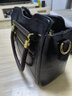 喵小姐轻奢高端品牌女士手提单肩包包女包新款复古大容量妈妈斜挎小方包 黑色(简约休闲大容量高档洋气) 实拍图
