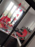 厨房推拉门防撞贴画创意玻璃贴纸装饰客厅阳台贴花窗花中国风贴画 年年有余(如图) 大 晒单实拍图