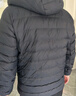 坦博尔男士连帽轻薄羽绒服短款时尚秋季保暖舒适外套TF246209 黑色 XL (180) 实拍图