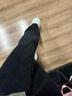 宝娜斯雪尼尔灯芯绒阔腿裤女外穿秋冬加绒高腰垂感直筒保暖休闲学生裤子 黑色（加绒款）【常规款】 XL码(适合121-130斤) 实拍图
