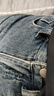 真维斯（Jeanswest）复古蓝阔腿牛仔裤女款秋冬新款高腰垂感直筒宽松小个子拖地裤子女 复古蓝九分 XS 实拍图