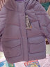 波司登（BOSIDENG）冬季女童短款时尚儿童羽绒服连帽保暖外套T30143962DS 科技紫6164 140/64 晒单实拍图