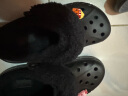 crocs卡骆驰秋冬新品休闲鞋秋冬洞洞鞋贝雅暖绒暖棉|206633 黑/黑-060 (建议买大一码) 37 /38(230mm) 实拍图
