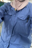 锦万泽 夏季工作服男女夏装薄款长袖套装工人劳保服车间工厂服定制 蓝色夏季长袖套装 001 M (165) 实拍图