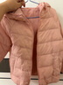 鸭鸭（YAYA）儿童羽绒服轻薄男女童装秋冬男童小童中大童轻便冬装外套D 粉色 110 实拍图