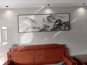 瑞尚（RUISHANG） 新中式客厅装饰画大气山水画横版沙发背景墙画挂画轻奢晶瓷壁画 望云楼 180*60/晶瓷面/适合2.5m沙发 实拍图