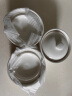洁雅杰陶瓷碗炖盅带盖隔水汤盅蒸蛋羹燕窝盅家用单人份4.5英寸纯白 实拍图