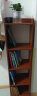 蔓斯菲尔（MSFE）简易书架小书架落地一体靠墙书架置物架收纳置物架夹缝书架 30X24X124CM【四层】檀木色 实拍图