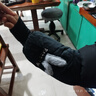 咕咕象（guguxiang）袖套带手套一体二合一男护袖学生写字长款儿童防脏套袖女秋冬季 黑色 1双（32272） 实拍图