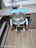 彩虹宝贝 儿童学习椅中小学生家用写字椅可调节手摇升降靠背座椅追背椅 追背椅+旋转扶手-蓝【专利款】 学习椅6-18岁儿童书桌椅 实拍图