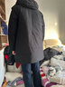 君羽反季羽绒服男中长商务款鹅绒服800高蓬白鹅绒连帽羽绒大衣 黑色 【800蓬白鹅绒】 L （推荐146-160斤） 实拍图