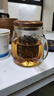 逸集加厚耐热玻璃茶水分离泡茶壶透明红茶茶具冲茶器家用大容量花茶壶 【胡桃木盖】蘑菇杯500ML 实拍图