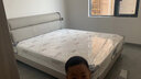 京鹊【正品保障】床 真皮床双人床实木意式真皮床现代简约婚床1.8米床 旗舰版单床+乳胶床垫 1.8米*2米框架结构 实拍图