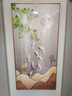墨派（Mopai）玄关装饰画竖版现代简约走廊过道背景墙壁画入户轻奢挂画免打孔 多鱼多财 80*160cm晶瓷+铝合金边框 实拍图