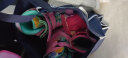 米高轮滑鞋S3儿童花样溜冰鞋套装高端平花四码调节直排初学花式旱冰鞋 粉色鞋 S(29-32) 实拍图