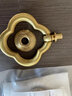 偶遇美式黄铜衣柜拉手奶油风法式轻奢金色柜门橱柜抽屉单孔柜子门把手 15号-四叶草 实拍图