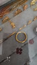 中国黄金（CHINA GOLD）古法素圈黄金戒指女足金情侣对戒三生三世指环520礼物送老婆女友 【光面】单戒13号 1g 实拍图