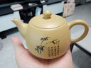 豪峰经典原矿紫砂壶功夫茶具仿古中式复古家用客厅单个茶壶套餐泡茶器礼盒 I款 段泥云竹茶壶300ML-礼盒装 实拍图