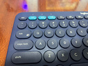 罗技（Logitech）时尚系列K390蓝牙键盘办公便携笔记本电脑平板iPad外接键盘办公用品送男友女友礼物WF13B 蓝色 实拍图