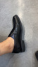 百丽男鞋通勤商务皮鞋春秋季牛皮套脚乐福鞋休闲皮鞋A0632AM2【预售】 黑色 42 (260mm) 实拍图