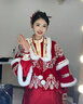 枝己新年战袍秀禾服新娘马面裙结婚礼服三件套敬酒服中式嫁衣婚服 S2327-三件套 均码 实拍图