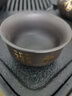 祥业  紫砂杯功夫茶杯套装原矿紫泥主人个人品茗杯单只 紫砂金百福茶杯 实拍图