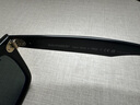 雷朋（RayBan）太阳镜男女款全框偏光墨镜舒适开车眼镜钓鱼骑行司机镜0RB2140F 901/58黑色框绿色镜片 尺寸52 实拍图