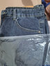 真维斯（Jeanswest）时代少年团代言】牛仔裤男夏季直筒宽松高端百搭阔腿休闲裤子男 蓝灰色 060 33 (2尺6) 实拍图